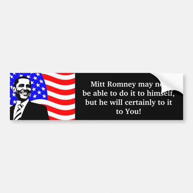Pegatina Para Coche Mitt Romney Bumpersticker (Frente)