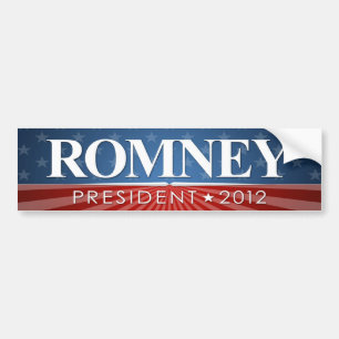Pegatina Para Coche Mitt Romney para el presidente 2012