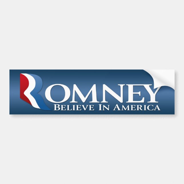 Pegatina Para Coche Mitt Romney para el presidente 2012 (Frente)