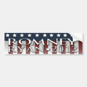 Pegatina Para Coche Mitt Romney Paul Ryan 2012