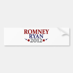 Pegatina Para Coche Mitt Romney Paul Ryan 2012