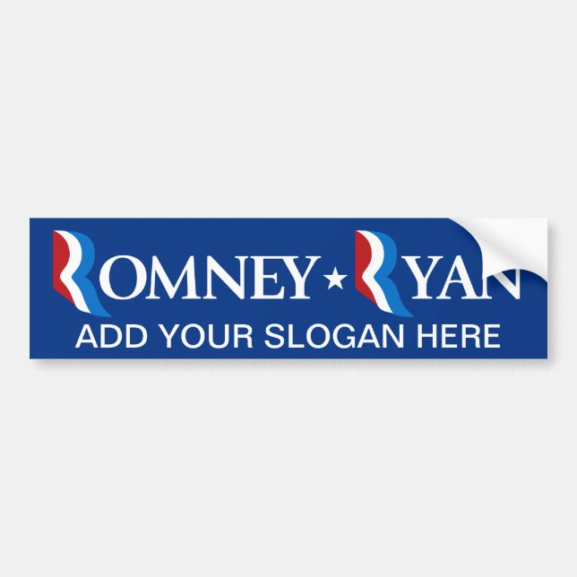 Pegatina Para Coche Mitt Romney - Paul Ryan 2012 (Frente)