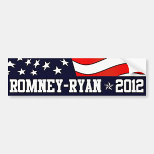 Pegatina Para Coche Mitt Romney Paul Ryan en 2012
