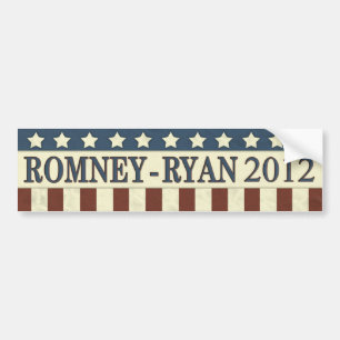 Pegatina Para Coche Mitt Romney Paul Ryan en 2012