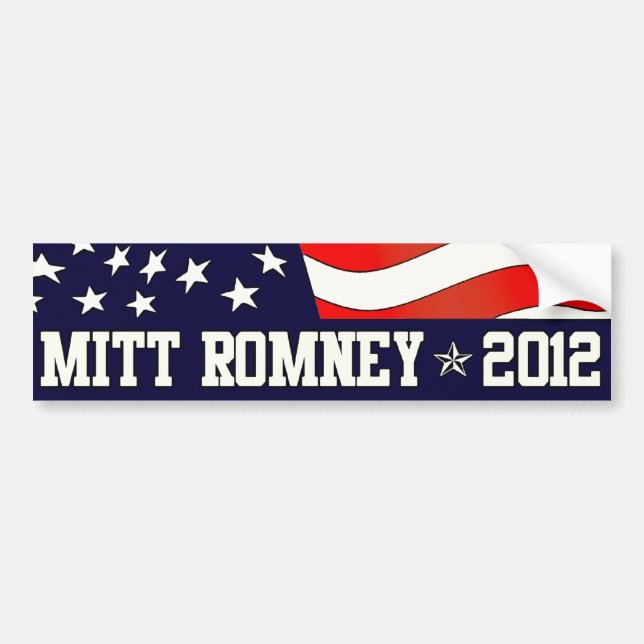 Pegatina Para Coche Mitt Romney Presidente en 2012 (Frente)
