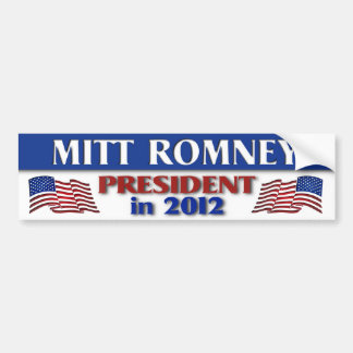 Pegatina Para Coche Mitt Romney Presidente en 2012
