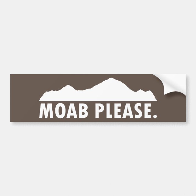 Pegatina Para Coche Moab Please (Frente)