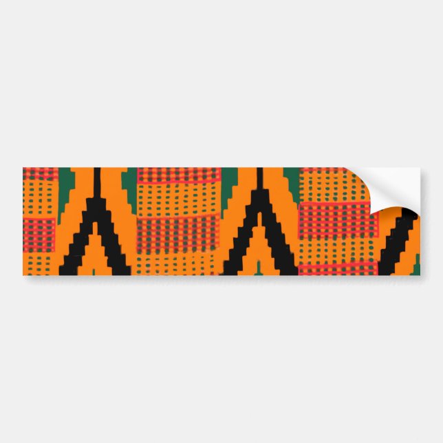 Pegatina Para Coche Modelo de Kente (Frente)