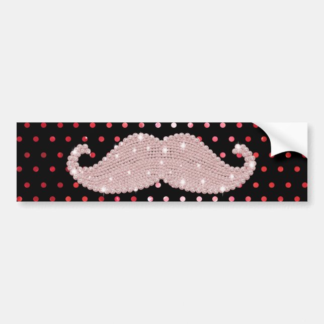 Pegatina Para Coche Modelo de lunares rosado femenino divertido del (Frente)