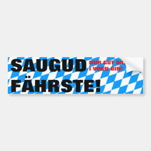 Pegatina Para Coche Modelo moderno de Baviera Fresca Blanca Azul