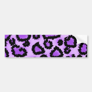 Pegatina Para Coche Modelo púrpura y negro del estampado leopardo