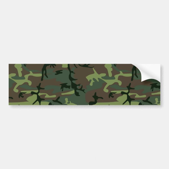 Pegatina Para Coche Modelo verde de Camo Brown del camuflaje (Frente)
