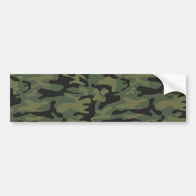 Pegatina Para Coche Modelo verde del camo (Frente)