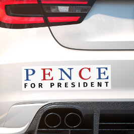 Pegatina Para Coche Moderno rojo rojo Mike Pence para Presidente