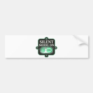 Pegatina Para Coche Modo Silencioso ACTIVADO – Interruptor de alternan