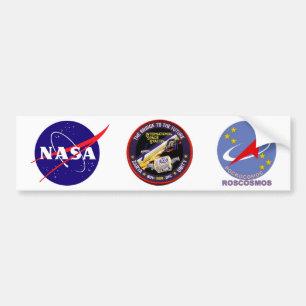 Pegatina Para Coche Módulos de la Zarya-Unidad del ISS
