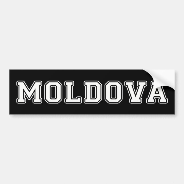 Pegatina Para Coche Moldavia (Frente)