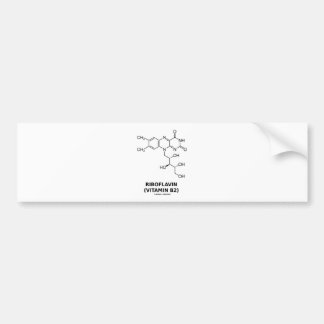Pegatina Para Coche Molécula química de la riboflavina (vitamina B2)
