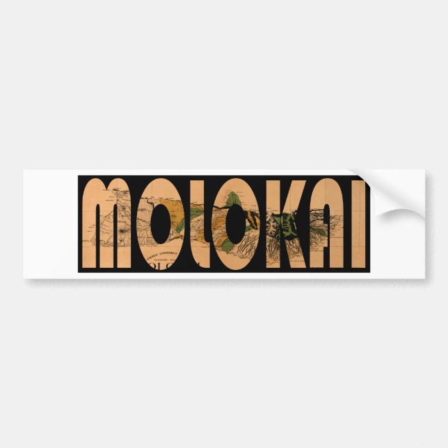 Pegatina Para Coche molokai1897 (Frente)
