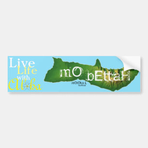 Pegatina Para Coche Moloka'i MES Bettah, vida viva con hawaiana