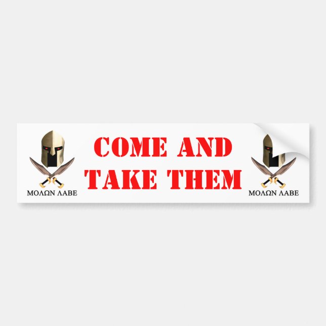 PEGATINA PARA COCHE MOLON LABE (Frente)