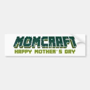 Pegatina Para Coche Momcraft Happy Mother Day Funny Gamer Mom