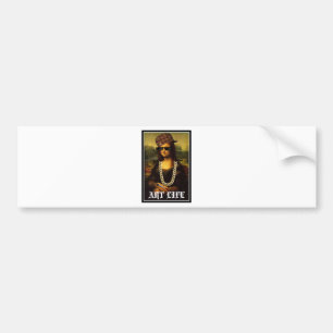 Pegatina Para Coche Mona Lisa Thug Life Art Life