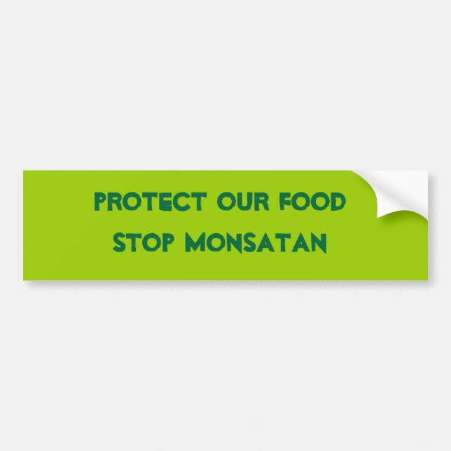 Pegatina Para Coche Monsanto anti (Frente)