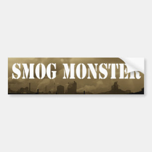 Pegatina Para Coche Monstruo de la niebla con humo