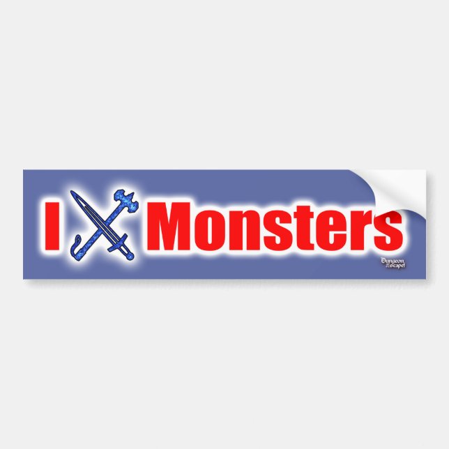 Pegatina Para Coche Monstruos I (Espada) (Frente)