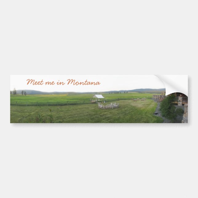 Pegatina Para Coche Montana Majesty_Meet yo en Montana (Frente)