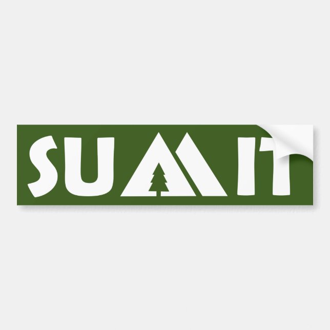 Pegatina Para Coche Montañas de la Cumbre (Frente)