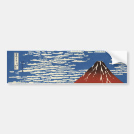Pegatina Para Coche Monte Fuji en clima transparente (Fuji rojo) (Hoku