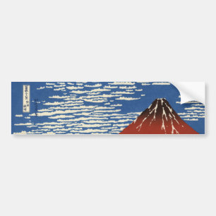Pegatina Para Coche Monte Fuji en clima transparente (Fuji rojo) (Hoku
