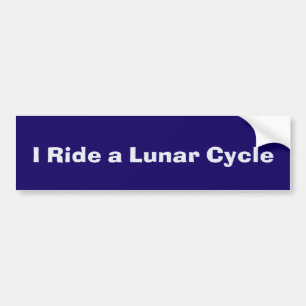 Pegatina Para Coche Monto un ciclo lunar Bumpersticker