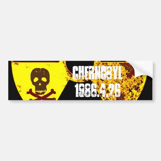 Pegatina Para Coche Monumento a Chernobyl anti nuclear (Frente)