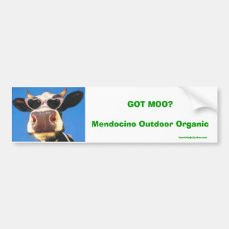 Pegatina Para Coche ¿MOO CONSEGUIDO? Orgánico al aire libre de