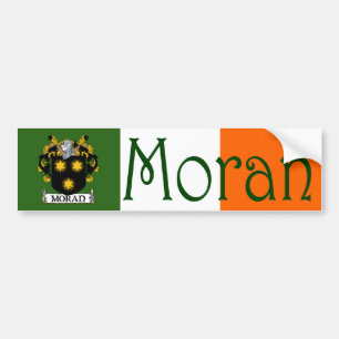 Pegatina Para Coche Moran Coat of Arms Flag Bumper Sticker