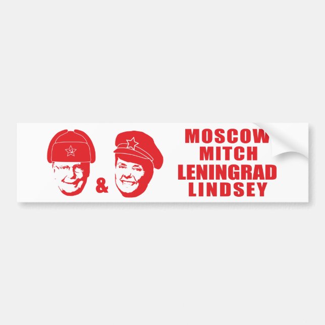 Pegatina Para Coche Moscú Mitch y Leningrado Lindsey (Frente)