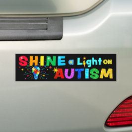 Pegatina Para Coche MOSTRAR una luz sobre el AUTISMO