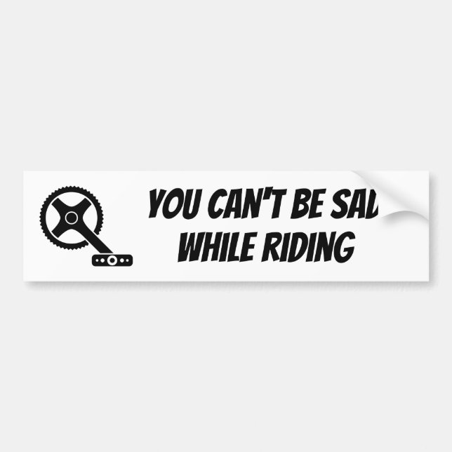 Pegatina Para Coche Motivación de la bicicleta, citación de motociclet (Frente)