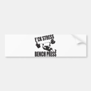 Pegatina Para Coche Motivación de levantamiento de pesas - Estrés de F