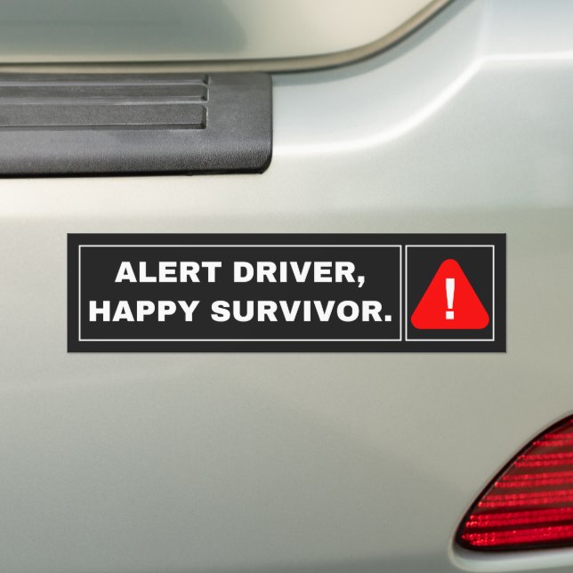 Pegatina Para Coche Motivational Classic Safety Advice Bumper Sticker (en coche)