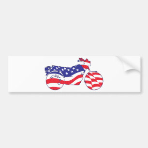 Pegatina Para Coche Motocicleta patriótica
