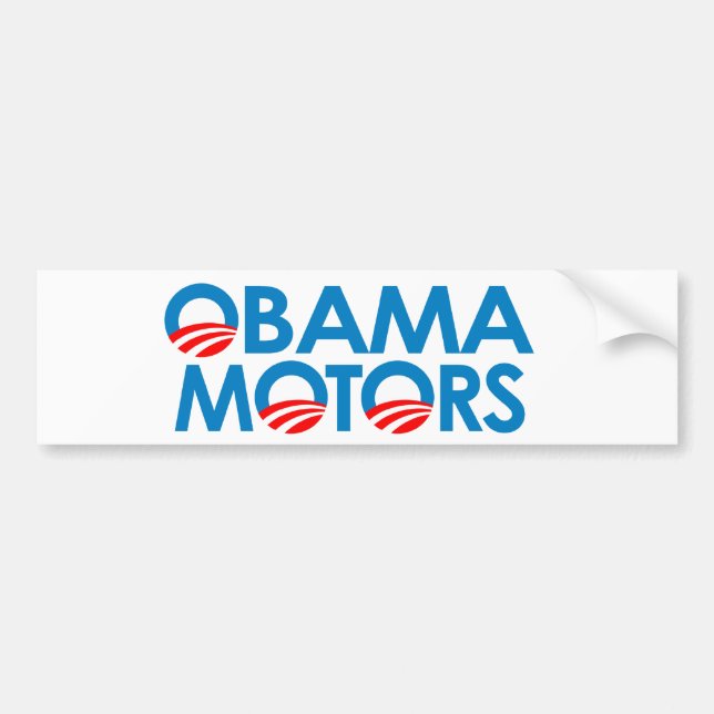 Pegatina Para Coche Motores de Obama (Frente)