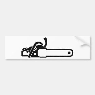 Pegatina Para Coche Motosierra