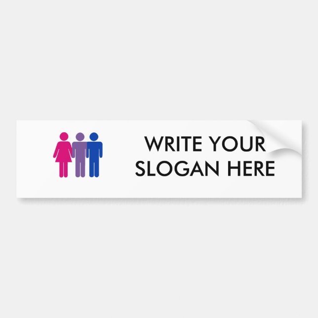 Pegatina Para Coche Muchacho bisexual (Frente)