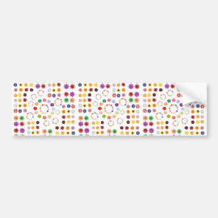 Pegatina Para Coche Muchas flores