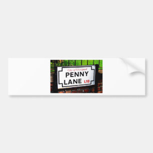 Pegatina Para Coche muestra de Liverpool Inglaterra del carril del