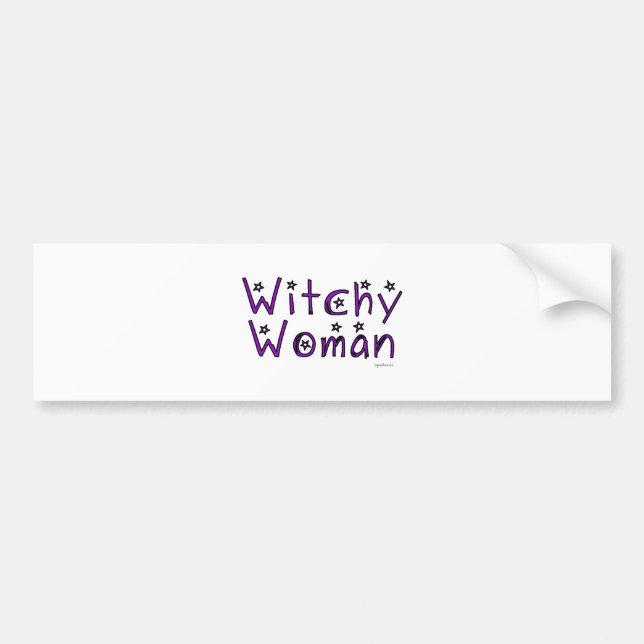 Pegatina Para Coche Mujer Bruja (Frente)